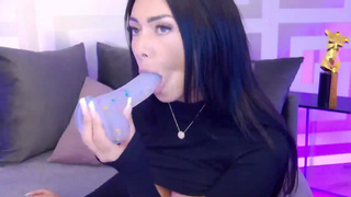 MinaBabe Nude MFC Big Dildo Cum Show