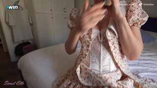 Fucking his FRIEND'S HOT WIFE while she's on the phone with him - Secret Elle