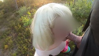 Giving head and getting fucked in a white bodystocking and thighhigh rainbowstockings.