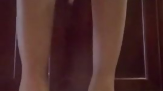 Foot fetish ebony tries new heels