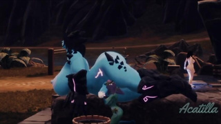 Futa Giantess Fills Bucket with Cum