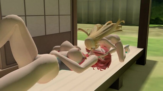 Pyra Grows and Eats Mythra as a Snack [Giantess Growth and Vore]