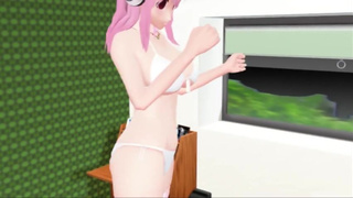 MMD Giantess Vore - Sonico's Vore Dance