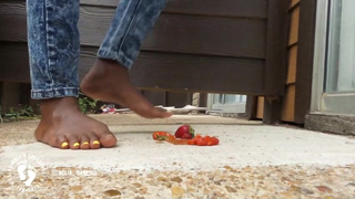 Smashing strawberries