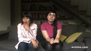 Lesbian sex with strap-on fans Wara & Maria