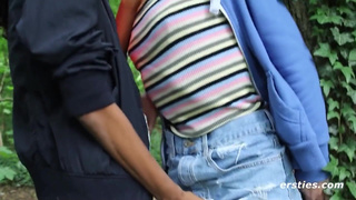 Abbygale & Caroline Have Lesbian Fun in the Park