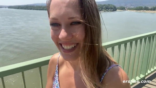 Hot Babe Gets Freaky On the Beach