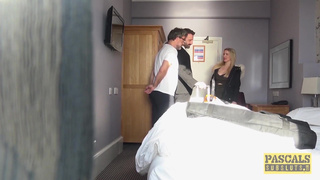 Busty Georgie Lyall Fed Cum After Pounding