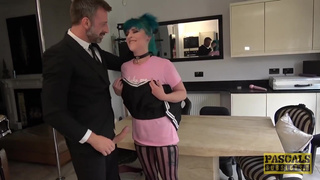 Roxxie Sweethart choked and rough fucked