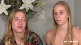 Blonde Fingers Her Lesbian Friend