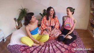 Real Amateur Lesbian Threesome Party