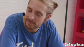 Busty Blonde Wife Lilith Lee Receives a BBC Creampie After Anal Sex