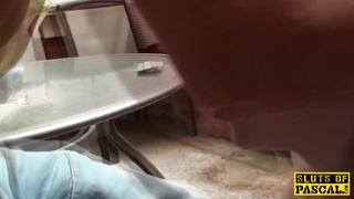 UK sub facefucked after pussyrubbing for dom