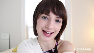 Fucking Her Hairy Pussy with Big Dildo