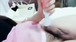 cute ladyboy self pleasure with toys in the cock and ass masturbates