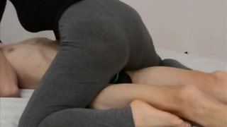 Dominant Girl Rides his Cock until he Cums. CUM ON MY ASS