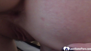 Hot stepsister in striped socks gets a cock