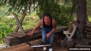 Wife with hairy pussy cuckold