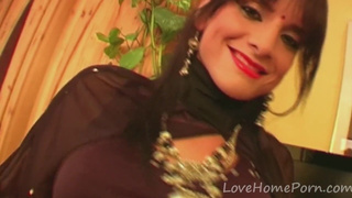 Hot brunette loves flirting at the office