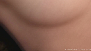 Spending her alone time with her toy