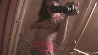 Desirable beauty shows off her impressive body