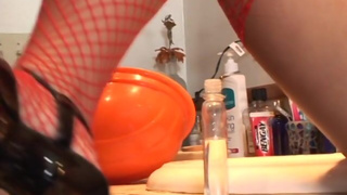 His cock gets pleased by her amazing titties