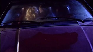 Whore blonde blowing cock in car