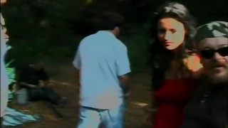 Threesome in the woods with amazing girls