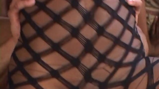 Alluring ebony babe enjoys being slammed by a monster black cock