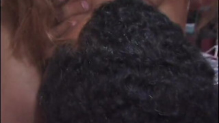 She got cum on her face after wild sex