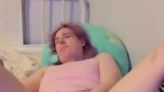 Educational transgender girl talk about orchiectomy then masturbates with glass dildo