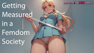 Getting measured in the femdom society [chastity][audio story]