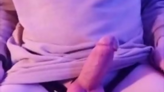 Edging and pleasng myself till cum on legs