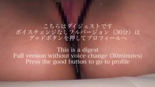 Full view of her pussy, adulterous creampie sex in a perforated leotard, Japanese, mature woman, mar