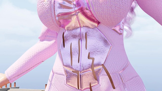 Buff babe grows into Giantess and crushes