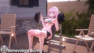 Workout Futa growth (3d animation)