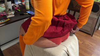 Velma shrinks you down and sits on you!