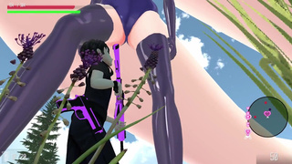 යෝද සෙක්සි කෙල්ලොන්ට එරෙහිව සටන් කරමු Resistance to Giantess Game Play in Sinhala [Part 02]