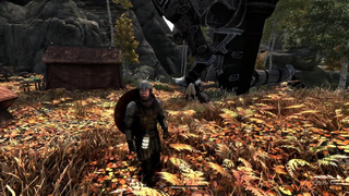 Strong redhead grows into giantess and protects you - Skyrim Giantess