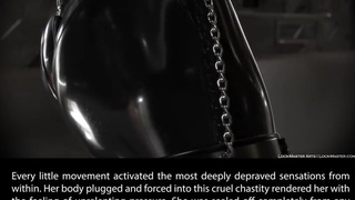 Luna Plugged and Locked in a Chastity Belt!