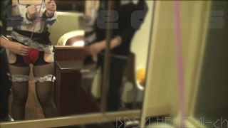 Nose hook. Crotch Rope Tightrope Walking-Word Torture in Front of the Mirror... Real Orgasm.