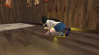 Cryptofantasy loves having toys in her ass in the bondage room