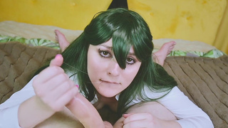 MY HERO ACADEMIA: Froppy loves BDSM, big Bakugo's cock and ass fucking after classes - POV Close Up