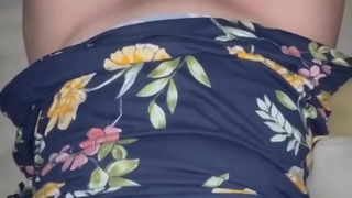 I make my slave boyfriend swallow my squirt while his chastity key sits between my big goth tits!