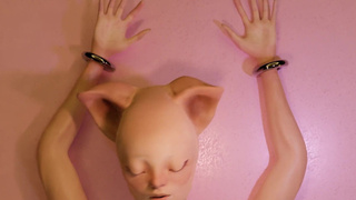 Anime catgirl gets fucked by a sex machine, furry animation 3d.