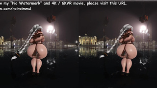 [VR]Anal vibrator dance of a girl in bondage fainting in agony