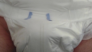 Hard cock diaper pee ????????????