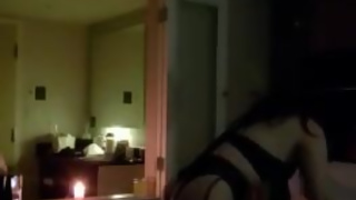 Watch GF Fuck my tight virgin ass with her Massive Strap On