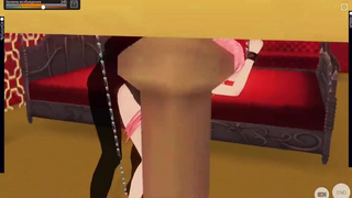 BDSM hard anal fuck with Yuno Gasai