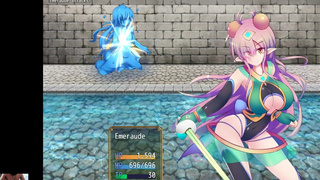 Kurenkisho Quolta Emeraude - A efinha peituda foi pela por cogumelos monstros bdsm